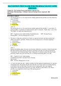 McCUISTION&colon; PHARMACOLOGY&colon; A PATIENT-CENTERED NURSING PROCESS APPROACH&comma; 10TH ED TEST BANK&sol;STUDY GUIDE