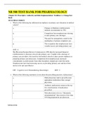 NR 508 PHARMACOLOGY TEST BANK Questions and Answers 
