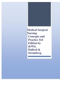 Test Bank for Medical Surgical Nursing Concepts and Practice 3rd Edition by deWit, Dallred & Stromberg [All Chapters Covered]