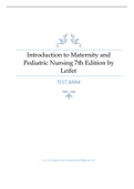 Test Bank - Introduction to Maternity and Pediatric Nursing in Canada 7th Edition by Leifer