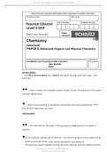 Edexcel GCE-Chemistry-2021-A-Level-Paper-2-QP Advanced Organic and Physical Chemistry