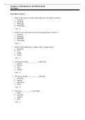 Chapter 1&colon; Introduction to the Human Body Test Bank correctly answered