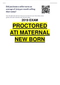 Exam (elaborations) NUR 242 2019 EXAM PROCTORED ATI MATERNAL NEW BORN 