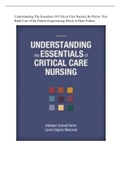 Test Bank for Understanding the Essentials of Critical Care Nursing 3rd Edition by Perrin
