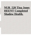 NUR_520 Tina Jones HEENT Completed Shadow Health.