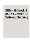 GEN 499 Week 4 QUIZ (Version 3) Critical_Thinking
