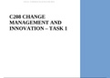 C208 CHANGE MANAGEMENT AND INNOVATION &ndash; TASK 1