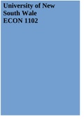 University of New South Wales ECON 1102 Macroeconomics Summarynotes