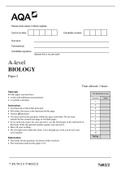 AQA A LEVEL BIOLOGY Paper 2 MS 2021