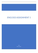 ENG1503 Assignment 1 memorandum