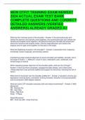 NEW OTFIT TRAINING EXAM NEWEST 2024 ACTUAL EXAM TEST BANK COMPLETE QUESTIONS AND CORRECT DETAILED ANSWERS &lpar;VERIFIED ANSWERS&rpar; ALREADY GRADED A&plus;
