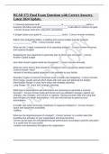 HCAD 375 Final Exam Questions with Correct Answers-Latest 2024 Update&period;