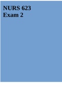NURS 623 Exam 2