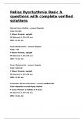 Relias Dysrhythmia Basic A questions with complete verified solutions