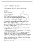  AZ REAL ESTATE PRACTICE EXAM