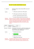 NR 507 PATHO MIDTERM EXAM &sol; NR507 PATHO MIDTERM EXAM&colon;NEWEST-2022&comma;CHAMBERLAIN
