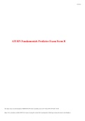 ATI RN Fundamentals Predictor Exam Form B /  RN Fundamentals Predictor ATI Exam Form B:LATEST-2022