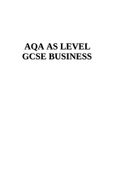 AQA AS LEVEL  GCSE BUSINESS.