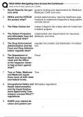 WGU D052 OA EXAM&sol;WGU D052 NAVIGATING CARE ACROSS THE CONTINUUM 2023-2024 ACTUAL EXAM 200 QUESTIONS AND CORRECT DETAILED ANSWERS