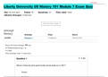 LIBERTY UNIVERSITY US HISTORY 101 MODULE 7 EXAM QUIZ 100&percnt; CORRECT QUESTION AND ANSWERS &lpar;A GRADED&rpar;