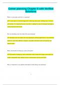 Career planning Chapter 8 with Verified  Solutions
