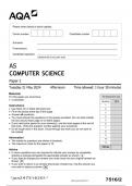AQA AS COMPUTER SCIENCE Paper 2 JUNE 2024 QUESTION PAPER
