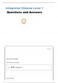 Integrated Chinese Level 1 Part 2 12&period;1 Questions and Answers