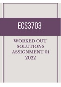 Summary ECS3703 Assignment 01 Solutions : Semester 01 : 2022