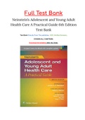 Neinstein’s Adolescent and Young Adult Health Care A Practical Guide 6th Edition Test Bank