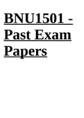 BNU1501 - Past Exam Papers