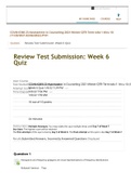 COUN 6360-23, Week 6 Competency Quiz; Psychometrics (Jan 2022)