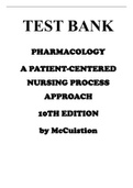 Pharmacology and the Nursing Process&comma; 10th Edition-TEST BANK