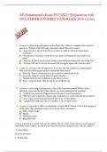ATI Fundamentals Exam 2021&sol;2022 &lpar;70 Questions with  100&percnt; VERIFIED CORRECT ANSWERS&rpar; 2024 version 