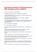 Emergency Numbers Professional Exam Package Deal