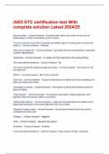 IAED ETC certification test With complete solution Latest 2024&sol;25