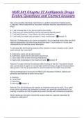 NUR 241 Chapter 27 Antilipemic Drugs Evolve Questions and Correct Answers