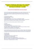 INTERNAL MEDICINE PRACTICE 2024 VERSION  FINAL EXAM WITH QUESTIONS AND WELL  DETAILED ANSWERS&sol; A GRADE