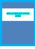 HESI A2 BIOLOGY FILES | VERIFIED SOLUTION 
