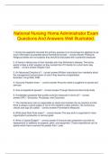   National Nursing Home Administrator Exam Questions And Answers Well Illustrated&period;