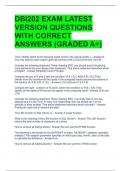 DBI202 EXAM LATEST VERSION QUESTIONS WITH CORRECT ANSWERS &lpar;GRADED A&plus;&rpar;