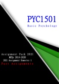 :::PYC1501 Past Assignments'  MCQS:::