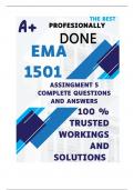 EMA1501 Assignment 5 &lpar;COMPLETE ANSWERS&rpar; 2024 - DUE 25 September 2024