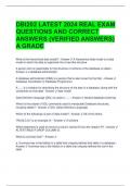 DBI202 LATEST 2024 REAL EXAM QUESTIONS AND CORRECT ANSWERS &lpar;VERIFIED ANSWERS&rpar; A GRADE