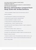 Mortuary Administration Compend Exam Study Guide with Verified Solutions