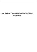 Test Bank for Conceptual Chemistry 5th Edition by Suchocki