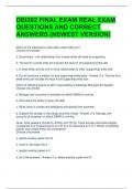 DBI202 FINAL EXAM REAL EXAM QUESTIONS AND CORRECT ANSWERS &lpar;NEWEST VERSION&rpar;