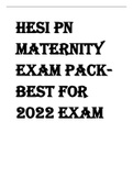 2022 HESI PN Maternity Proctored Exam Pack | 3 Exams combined Best for 2022/2023