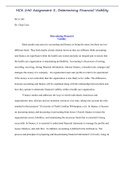 Essay HCA240 Assignment 3&comma; Determining Financial Viability