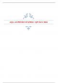 AQA AS PHYSICS PAPER 1 QP MAY 2024