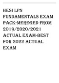 HESI PN Fundamentals Exams Bundle 2019-2022 | 100% Verified Best for 2023 Revision